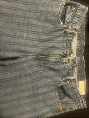 GAP Baggy Mid Rise Ultrasoft Denim Jeans in Dark Blue